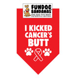 Wholesale 10 Pack - I Kicked Cancer's Butt Bandana