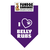 Wholesale 10 Pack - I Love Belly Rubs - Assorted Colors