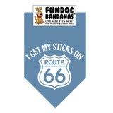 I Get My Sticks on Route 66 Bandana