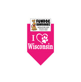 I Love Wisconsin Bandana - Limited Edition