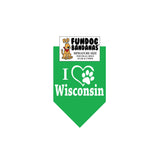 I Love Wisconsin Bandana - Limited Edition