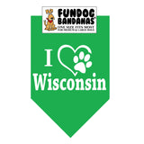 I Love Wisconsin Bandana - Limited Edition