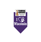 I Love Wisconsin Bandana - Limited Edition