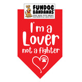 Wholesale 10 Pack - I'm a Lover Not a Fighter Bandana - Assorted Colors