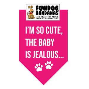 Wholesale Pack - I'M SO CUTE THE BABY IS JEALOUS Bandana