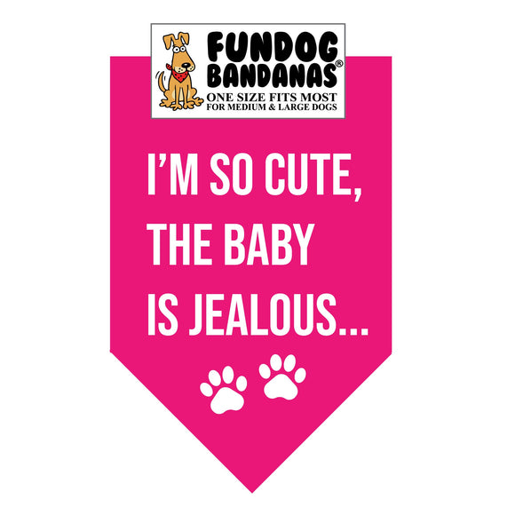 Wholesale Pack - I'M SO CUTE THE BABY IS JEALOUS Bandana