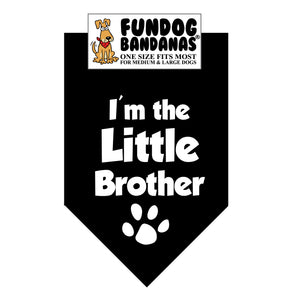 Wholesale Pack - I'm the Little Brother Bandana - Assorted Colors
