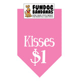 Wholesale 10 Pack - Kisses $1 Bandana - Assorted Colors