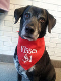 Kisses $1 Bandana - FunDogBandanas