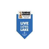 Wholesale 10 Pack - Live Love Lake - Mirage Blue Only - FunDogBandanas