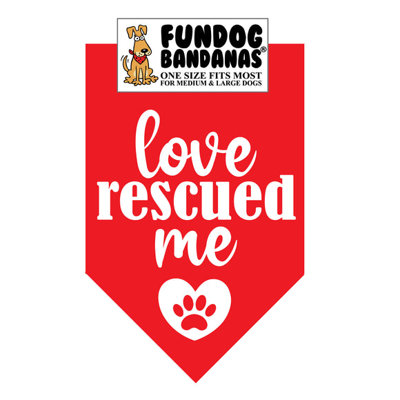 Love Rescued Me Bandana