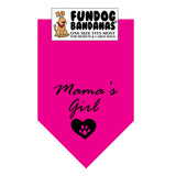 Wholesale 10 Pack - Mama's Girl Bandana - Assorted Colors - FunDogBandanas