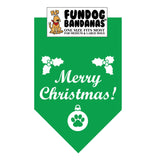 Wholesale 10 Pack - Merry Christmas Bandana - Assorted Colors - FunDogBandanas