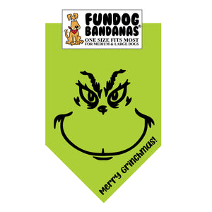 Wholesale 10 Pack - Merry Grinchmas! Bandana