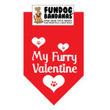 Wholesale 10 Pack - My Furry Valentine Bandana - Assorted Colors - FunDogBandanas