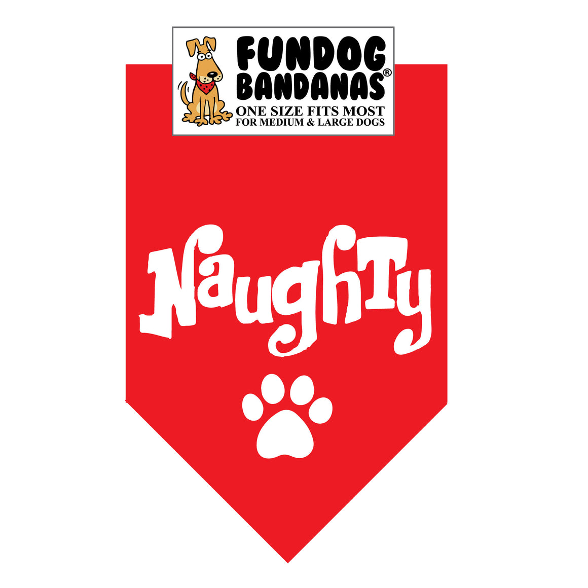 Naughty Dog Bandana FunDog Bandanas (DogPerk)