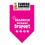 Wholesale 10 Pack - Obedience School Dropout Bandana - Assorted Colors - FunDogBandanas