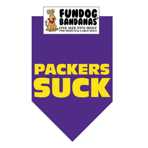 PACKERS SUCK Bandana