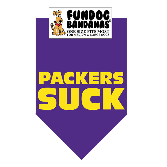 PACKERS SUCK Bandana