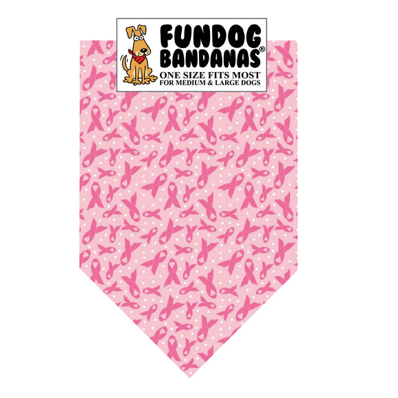 Pink Ribbons Breast Cancer Awareness Bandana