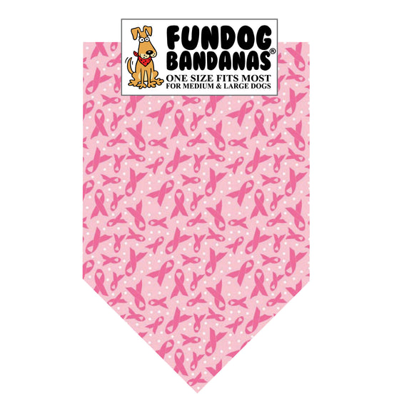 Wholesale 10 Pack - Pink Ribbons Breast Cancer Awareness Bandana