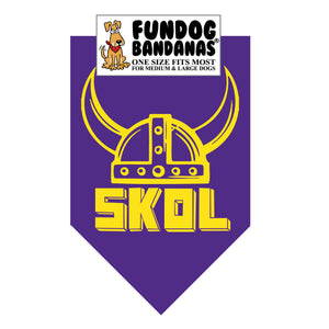 SKOL Dog Bandana