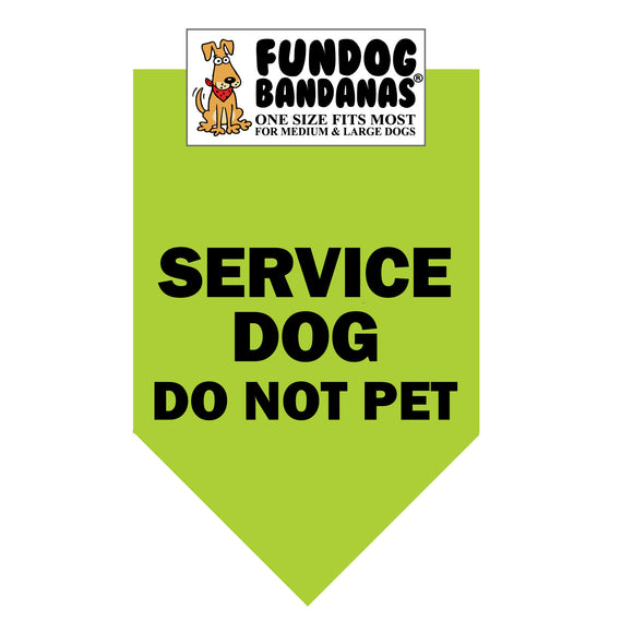 Service Dog Do Not Pet Bandana