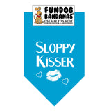 Wholesale 10 Pack - Sloppy Kisser Bandana - Assorted Colors - FunDogBandanas