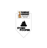 Wholesale 10 Pack - Storm Pooper - White Only - FunDogBandanas