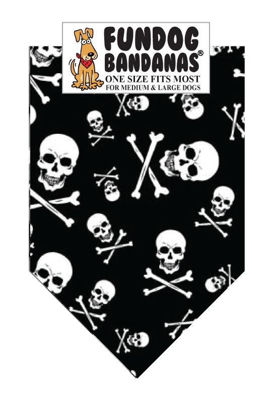 Skull and Crossbones Bandana - FunDogBandanas