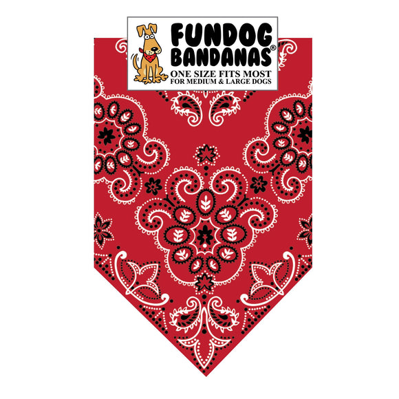 Texas Paisley Bandana - FunDogBandanas