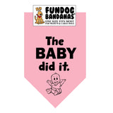 Wholesale Pack - The Baby Did It Bandana