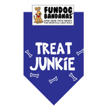 Wholesale 10 Pack - Treat Junkie Bandana - Assorted Colors - FunDogBandanas