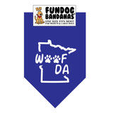 Wholesale 10 Pack - Woof Da Bandana - Assorted Colors - FunDogBandanas