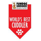 World's Best Cuddler Bandana - FunDogBandanas