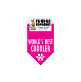 World's Best Cuddler Bandana - FunDogBandanas