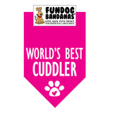 World's Best Cuddler Bandana - FunDogBandanas