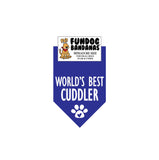 World's Best Cuddler Bandana - FunDogBandanas