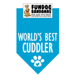 World's Best Cuddler Bandana - FunDogBandanas