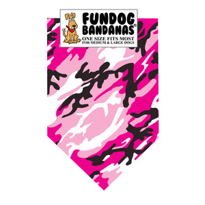 Pink Camo Bandana